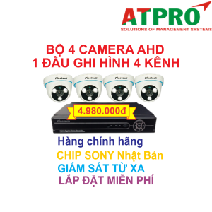 GÓI 4 CAMERA+ĐẦU GHI AHD