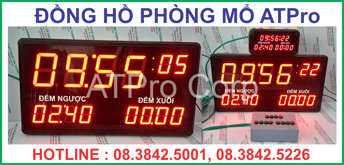 ĐỒNG HỒ PHÒNG MỔ CỦA CTY VIETCOM