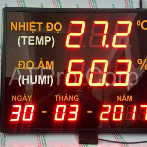 ĐỒNG HỒ ĐO NHIỆT ĐỘ ĐỘ ẨM, NGÀY THÁNG NĂM (MÃ: AT-THMT-D-L)