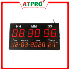 ĐỒNG HỒ LED TREO TƯỜNG (MÃ: ATC-HMS-D-T-L)