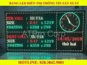 Bảng LED theo dõi sản xuất