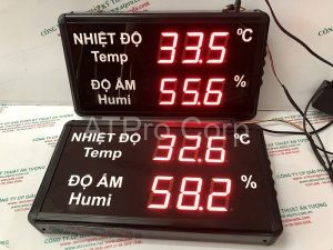 bảng điện tử giám sát nhiệt độ độ ẩm