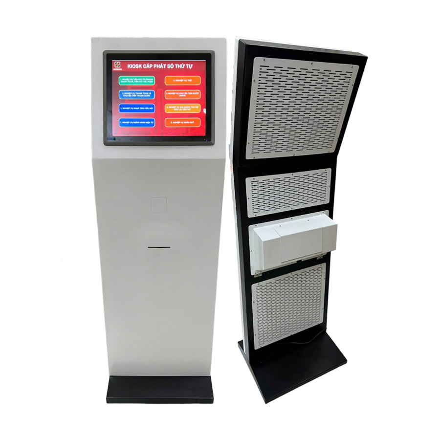 KIOSK XẾP HÀNG LẤY SỐ THỨ TỰ, MÁY LẤY SỐ TỰ ĐỘNG