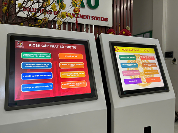 Kiosk lấy số thứ tự cho dịch vụ công