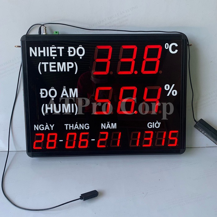 bảng hiển thị led đo nhiệt ẩm