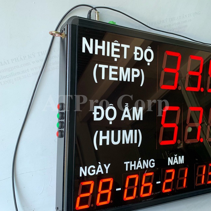 bảng hiển thị led đo nhiệt ẩm