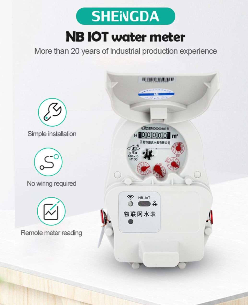 Đồng hồ nước thông minh NB IoT