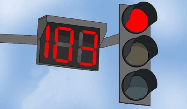 Đèn giao thông đếm số lùi