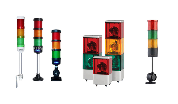 Các loại đèn tháp báo hiệu 3 tầng được sử dụng phổ biến
