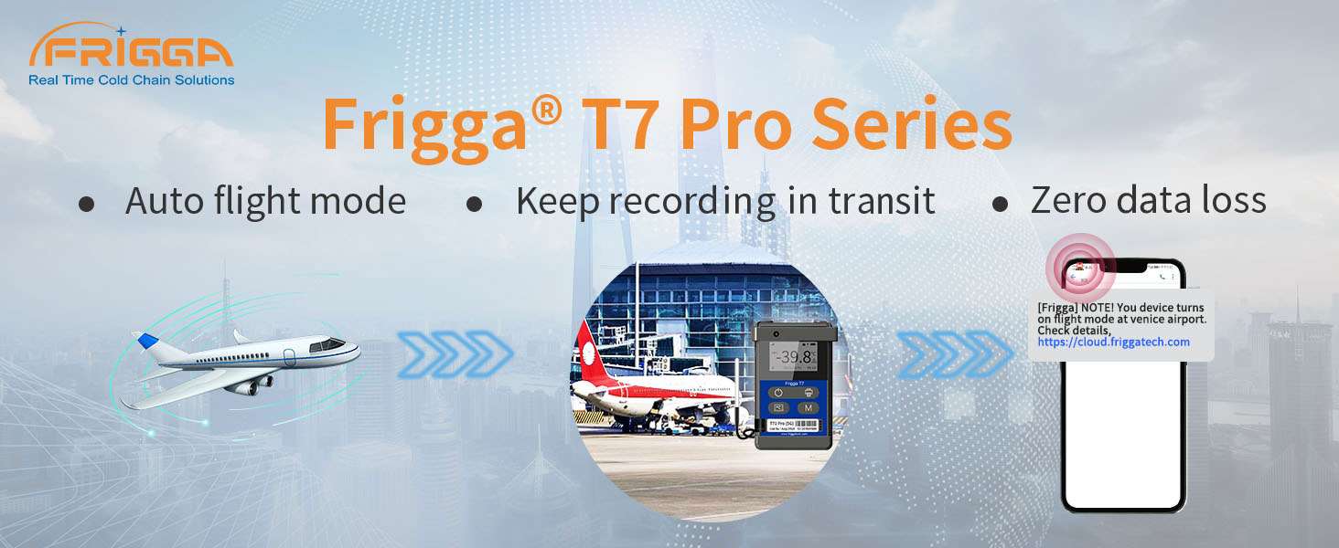 Bộ ghi dữ liệu nhiệt độ thời gian thực Frigga T7 Pro