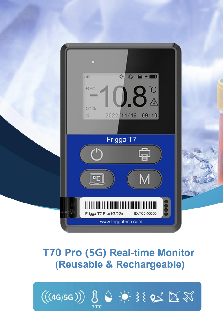 Bộ theo dõi nhiệt độ thời gian thực T70 Pro (5G) 