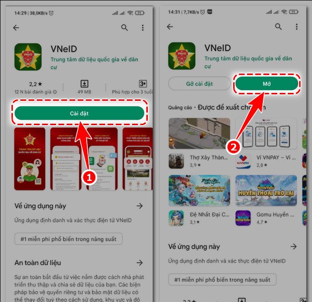 Hướng dẫn sử dụng VNEID trên điện thoại đơn giản nhất