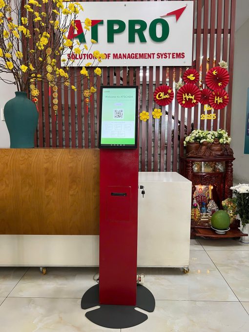 Kiosk tablet 15.6 inch lấy phiếu thứ tự với thiết kế chắc chắn