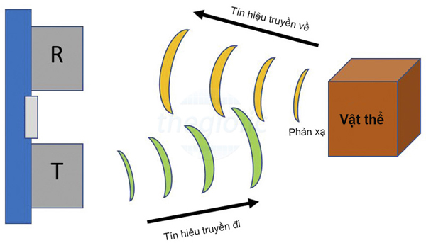 Cảm biến siêu âm sử dụng sóng âm tần số cao để đo khoảng cách hoặc phát hiện vật thể