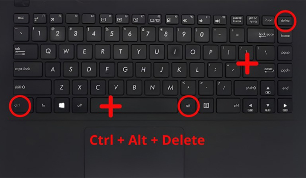 Sử dụng tổ hợp phím Ctrl + Alt + Delete là cách restart hiệu quả khi máy tính bị đơ, bị treo