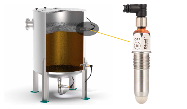 Cảm biến đo mức radar được sử dụng để đo mức dầu & xăng trong các bồn, bể chứa lớn