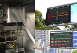 Máy tính công nghiệp sử dụng chạy thông tin biển báo giao thông
