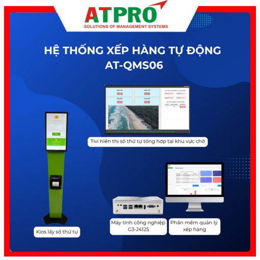 Hệ thống xếp hàng tự động AT-QMS06