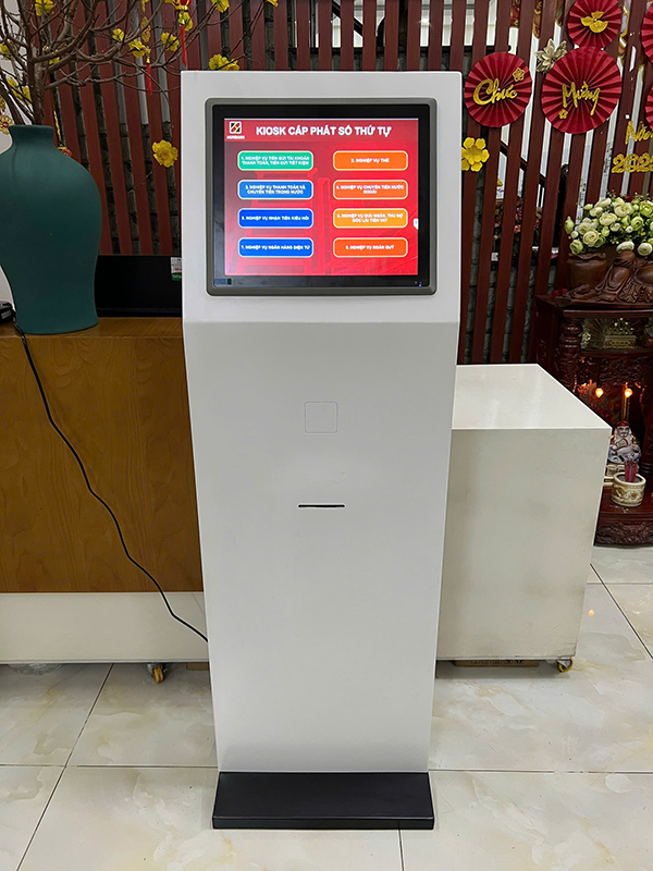 Kiosk lấy số thứ tự phải đảm bảo vận hành liên tục trong môi trường đông người