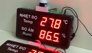 Bảng LED điện tử hiển thị nhiệt độ độ ẩm