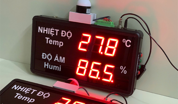 Bảng LED điện tử hiển thị nhiệt độ độ ẩm