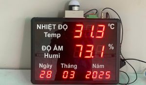 Bảng LED hiển thị nhiệt độ độ ẩm có thời gian