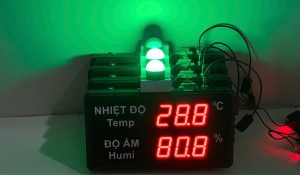 Bảng LED hiển thị nhiệt độ độ ẩm trong nhà máy