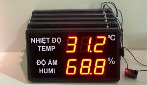 Bảng LED nhiệt độ độ ẩm cảnh báo qua SMS
