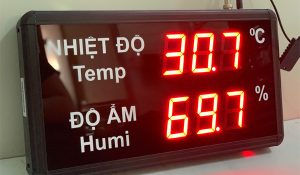 Bảng LED nhiệt độ độ ẩm giám sát online
