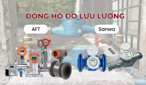 Đồng hồ đo lưu lượng AFT với đồng hồ đo lưu lượng nước Sanwa
