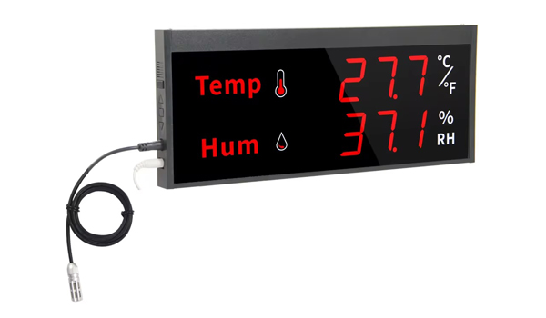 Đồng hồ đo nhiệt độ độ ẩm màn hình LED có khả năng hoạt động liên tục 24/7