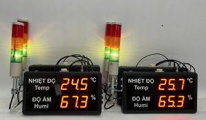 Đồng hồ đo nhiệt độ độ ẩm màn hình LED hiển thị