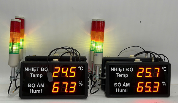 Đồng hồ đo nhiệt độ độ ẩm màn hình LED hiển thị
