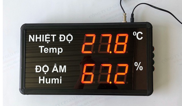 Đồng hồ đo nhiệt độ độ ẩm màn hình LED hiển thị được sử dụng rộng rãi trong nhiều môi trường