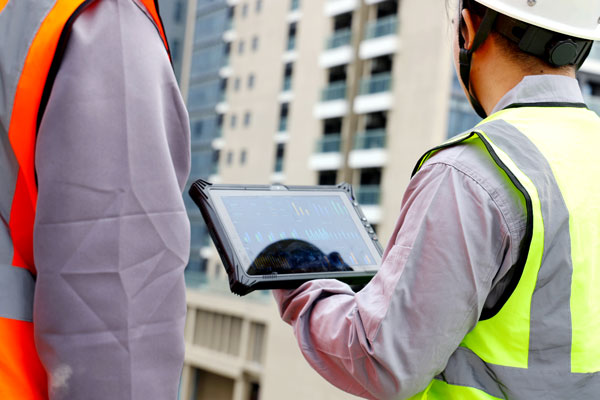 Máy tính bảng công nghiệp cho ngành xây dựng