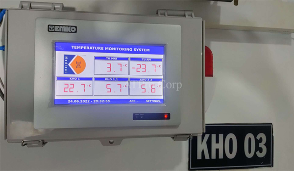 Hệ thống giám sát nhiệt độ độ ẩm kho lạnh thông minh