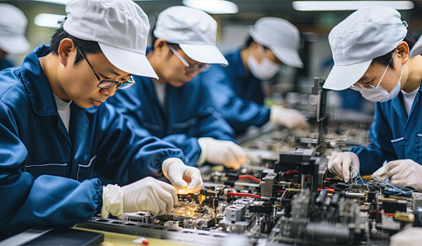 Quy trình sản xuất linh kiện điện tử gồm nhiều giai đoạn khác nhau