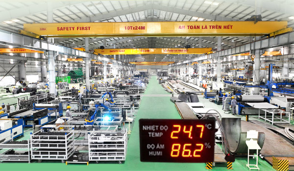Tầm quan trọng của nhiệt độ và độ ẩm trong môi trường sản xuất