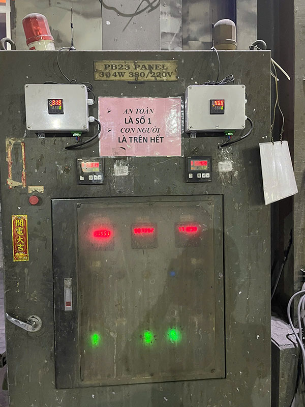 Hình ảnh triển khai thực tế hệ thống giám sát nhiệt độ 2