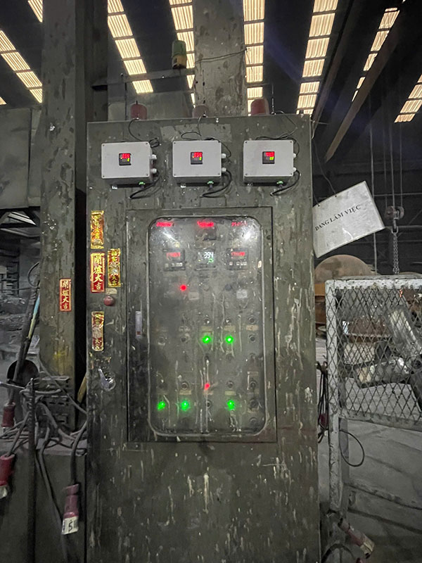 Hình ảnh triển khai thực tế hệ thống giám sát nhiệt độ 1