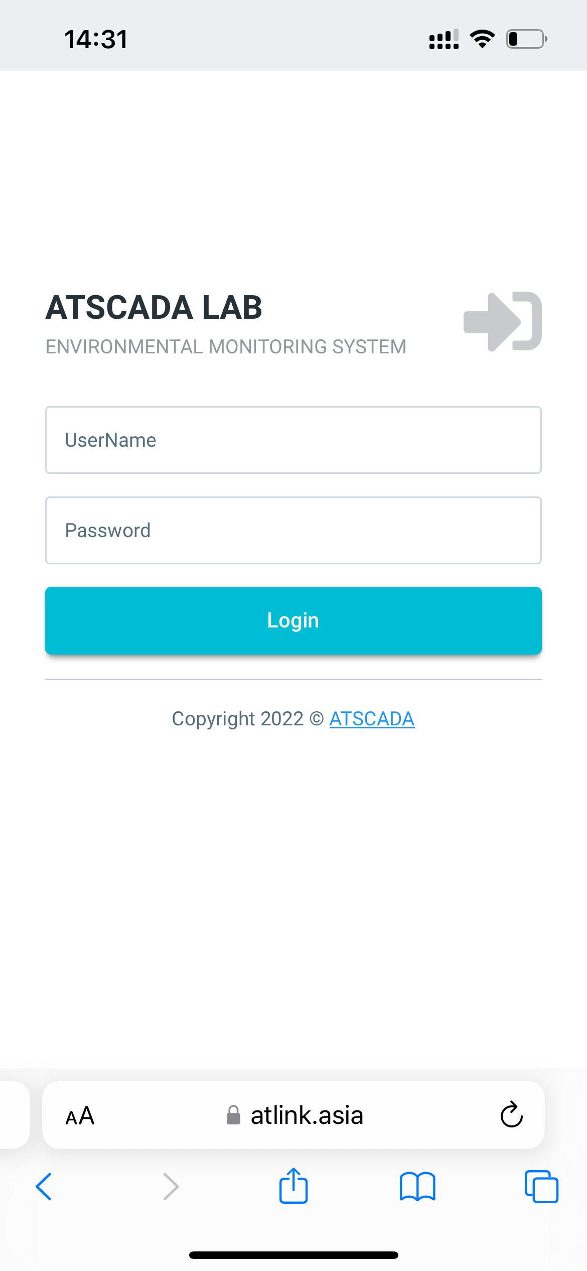 Trang đăng nhập phần mềm