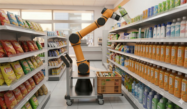 Ứng dụng cobot AUBO i3 trong cửa hàng tiện lợi & thức ăn nhanh