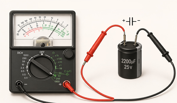 Cách đo tụ điện bằng đồng hồ vạn năng kim