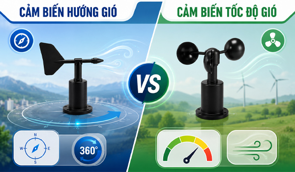 Cảm biến hướng gió và tốc độ gió khác nhau như thế nào?