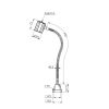Kích thước đèn chiếu sáng máy công cụ ONN M3S-DC24V