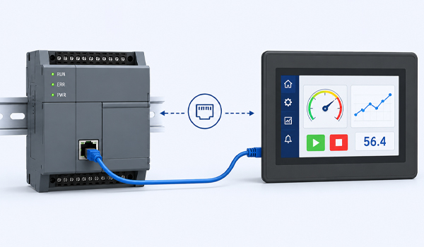 Cách kết nối PLC với HMI để hiển thị giá trị