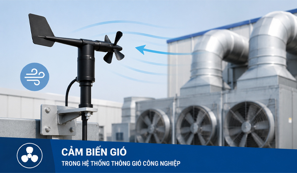 Vì sao nên sử dụng cảm biến gió trong hệ thống thông gió công nghiệp?