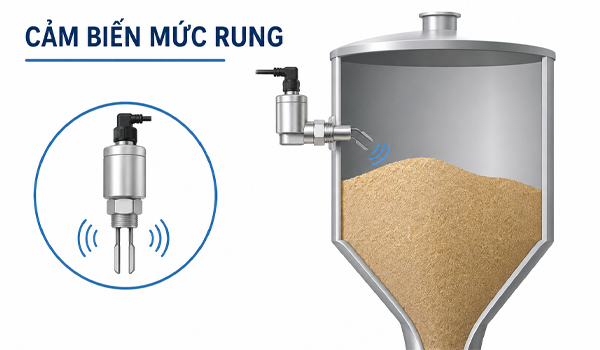 Cảm biến mức rung không bị ảnh hưởng bởi bụi, độ tin cậy cao