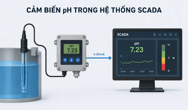 Cảm biến pH trong hệ thống SCADA