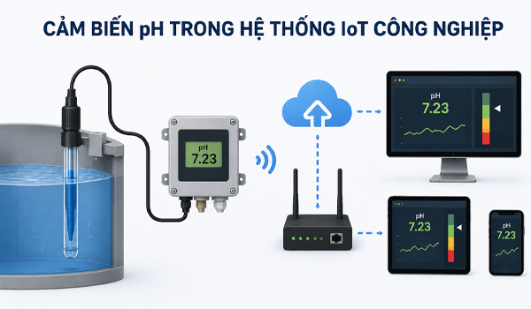Cảm biến pH trong hệ thống IoT công nghiệp